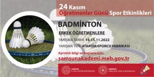 Badminton (Erkek Öğretmenlere)