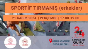 SPORTİF TIRMANIŞ (erkekler) (ETKİNLİK)