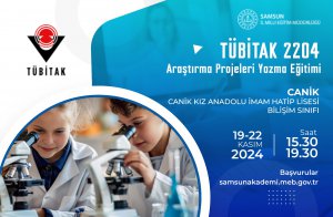 TÜBİTAK 2204 ARAŞTIRMA PROJELERİ YAZMA EĞİTİMİ (19-22 KASIM 2024)