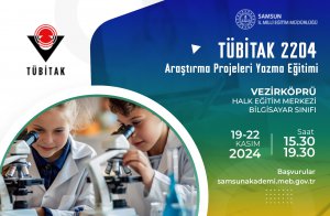 TÜBİTAK 2204 ARAŞTIRMA PROJELERİ YAZMA EĞİTİMİ (19-22 KASIM 2024)