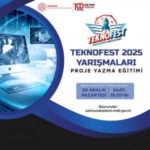 TEKNOFEST 2025 TEKNOLOJİ YARIŞMALARI PROJE YAZMA EĞİTİMİ